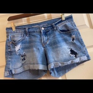 Old navy distressed boyfriend shorts